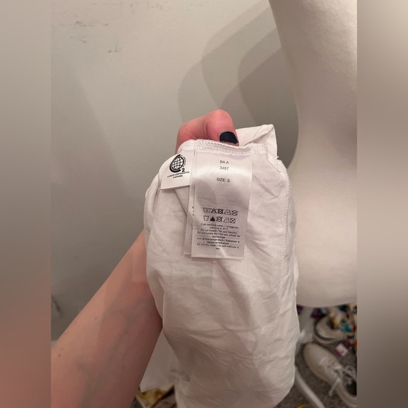 Ganni White Cut-Out Blouse - Picture 6 of 6